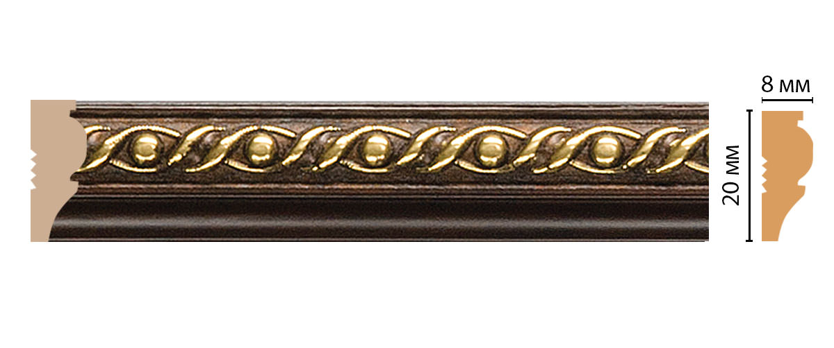 Молдинг DECOMASTER 103A-51 (20*8*2400мм) Молдинг DECOMASTER 103A-51 (20*8*2400мм)
