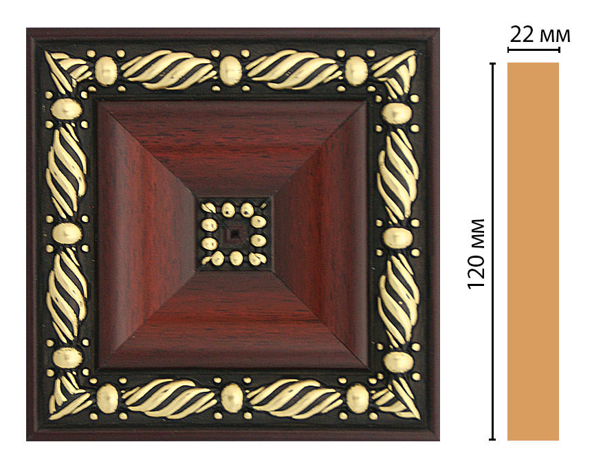 Вставка цветная DECOMASTER D208-52 (120*120*22мм) Вставка цветная DECOMASTER D208-52 (120*120*22мм)