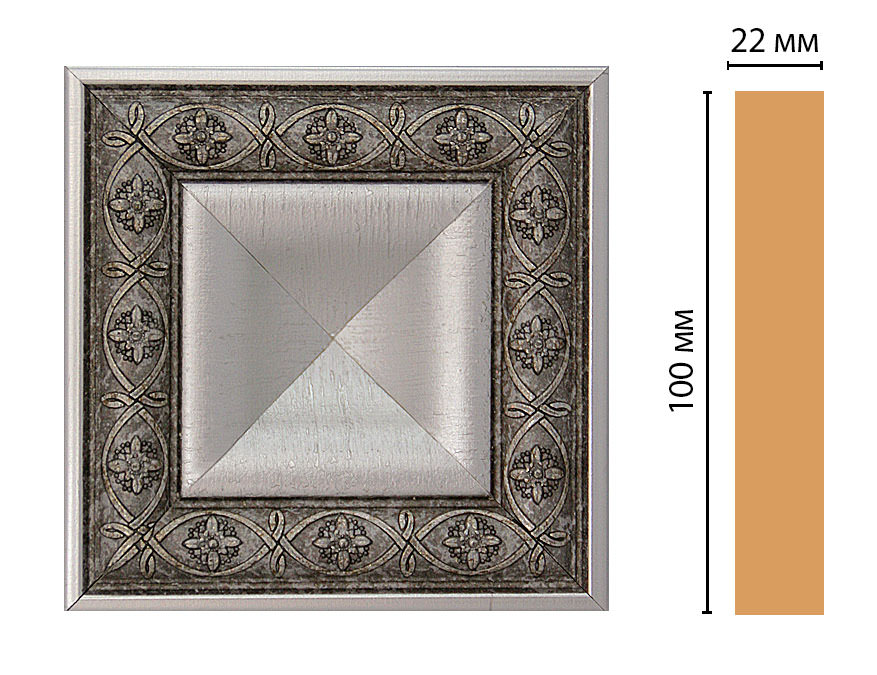 Вставка цветная DECOMASTER D207-55 (100*100*22мм) Вставка цветная DECOMASTER D207-55 (100*100*22мм)